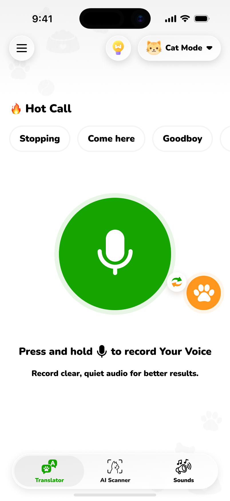 PawChat Pet Translator preview